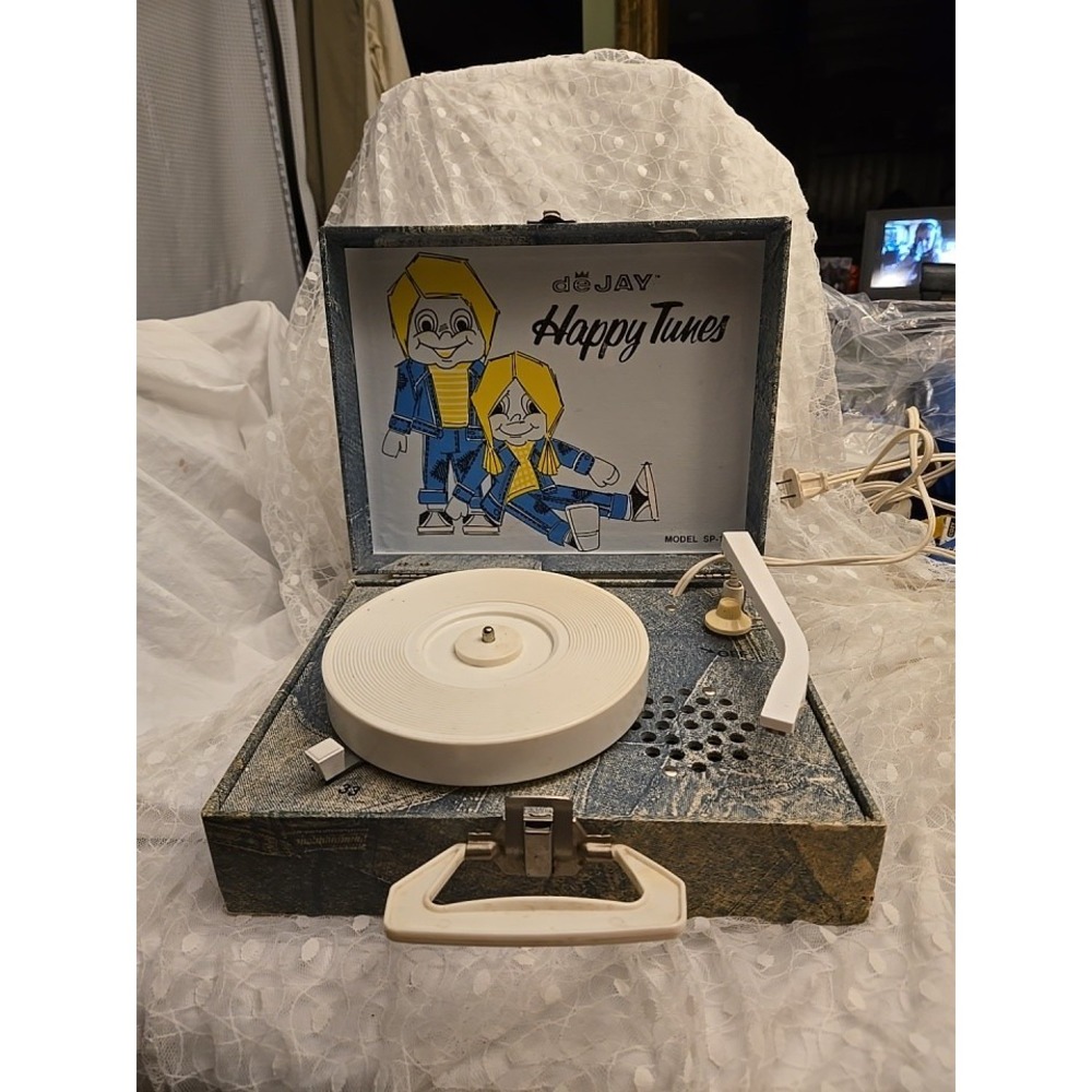 Vintage DeJay Happy Tunes SP-11 Children's Record Player Tested & Working